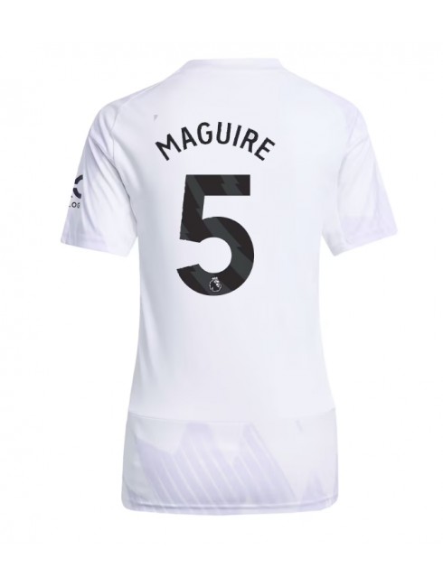 Manchester United Harry Maguire #5 Replika Borta Kläder Dam 2025-26 Kortärmad Manchester United Harry Maguire #5 Replika Borta Kläder Dam 2025-26 Kortärmad